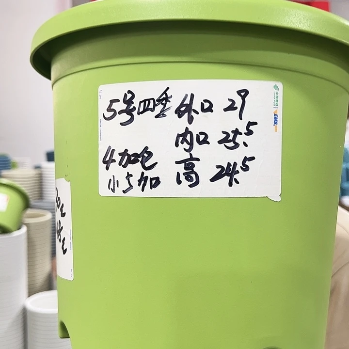 特价5号口29高25果绿色6只无托