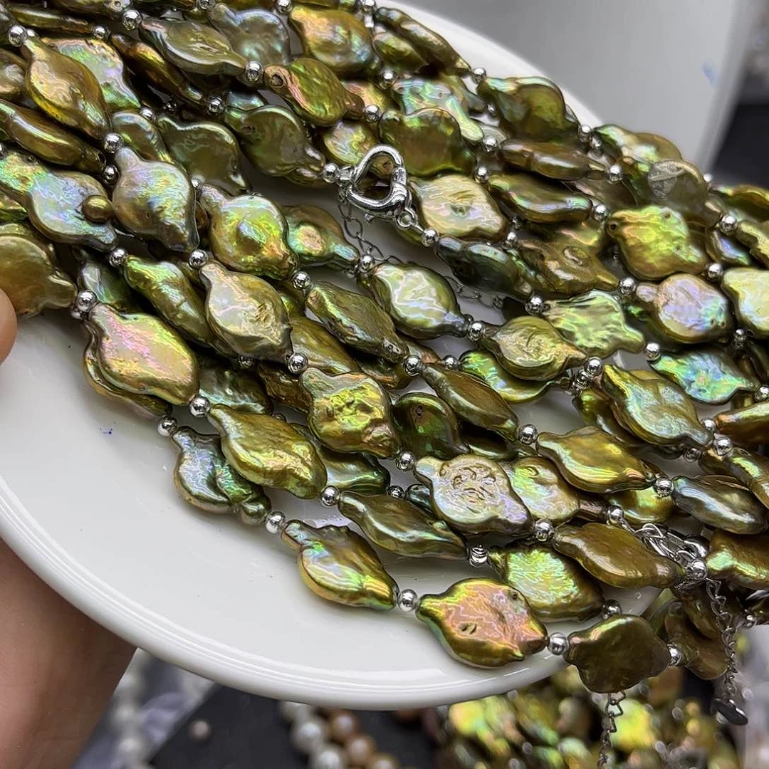 戒指钛钢淡水珍珠