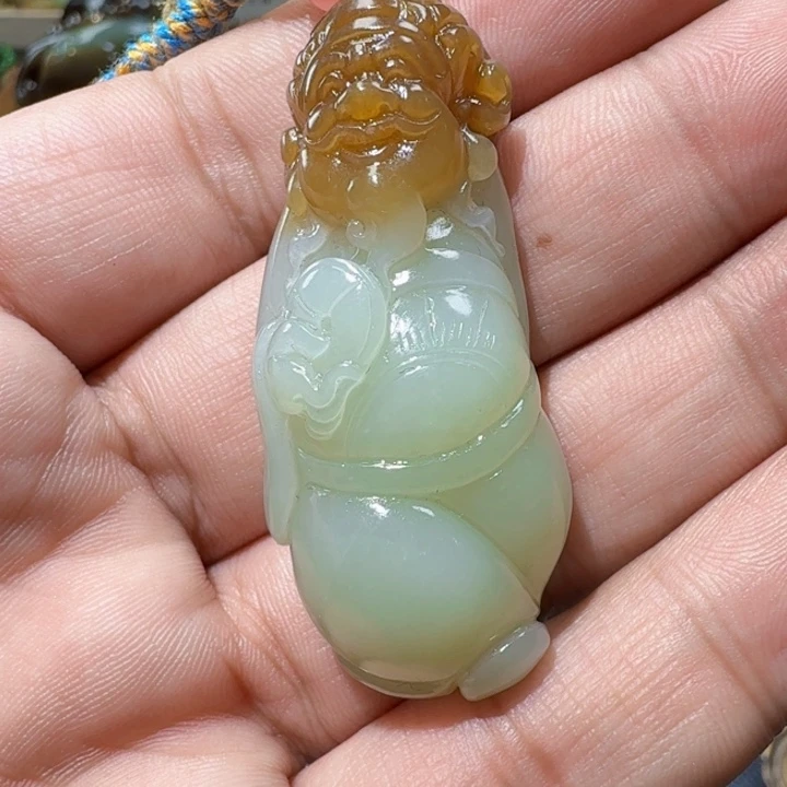 和田玉未镶嵌挂件