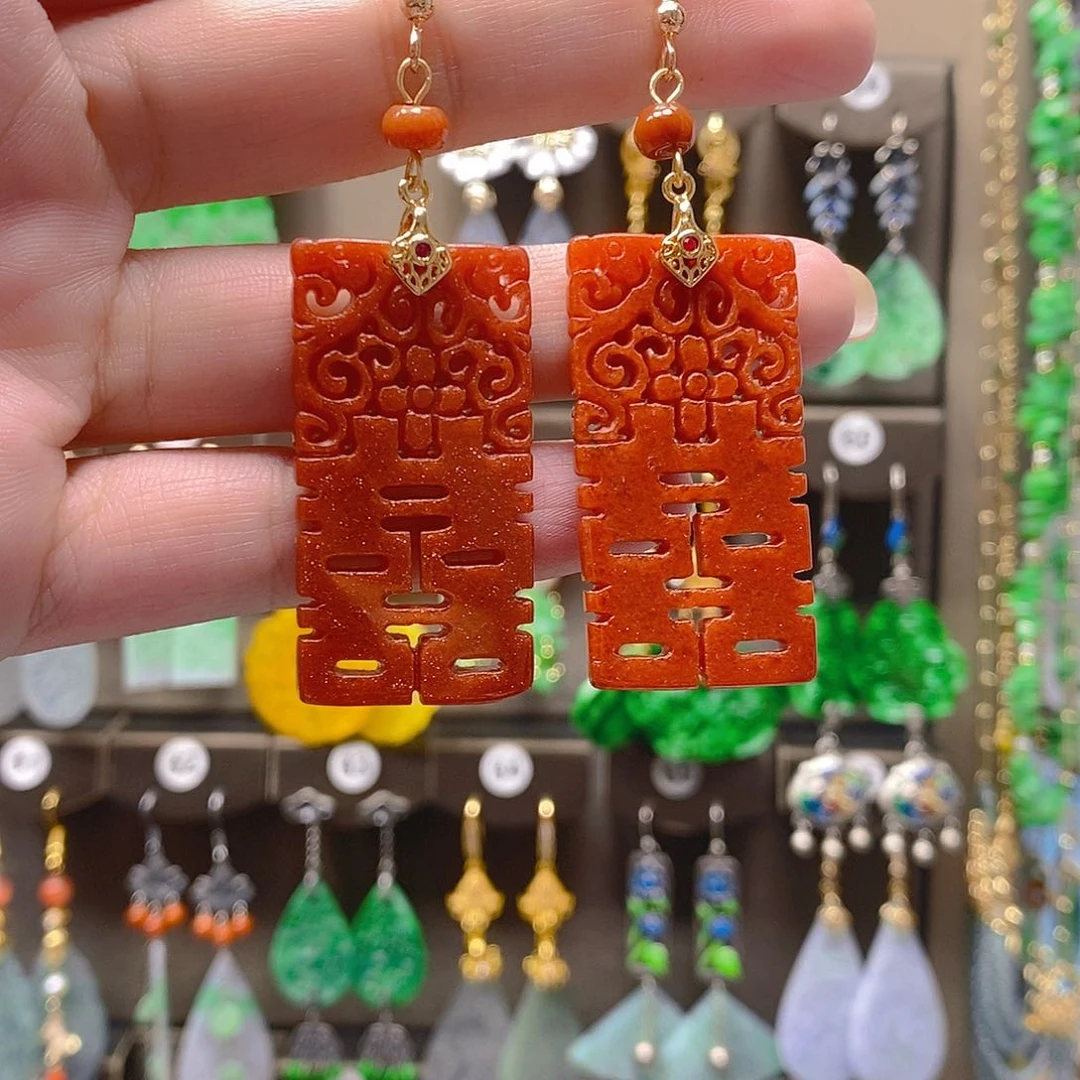 未镶嵌翡翠耳饰翡翠