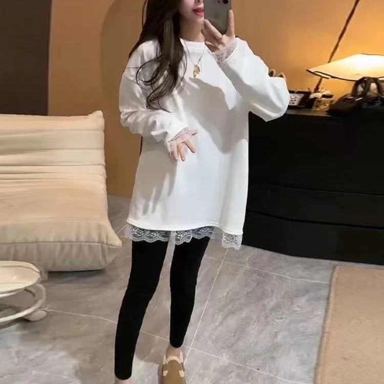 9002蕾丝打底T恤F