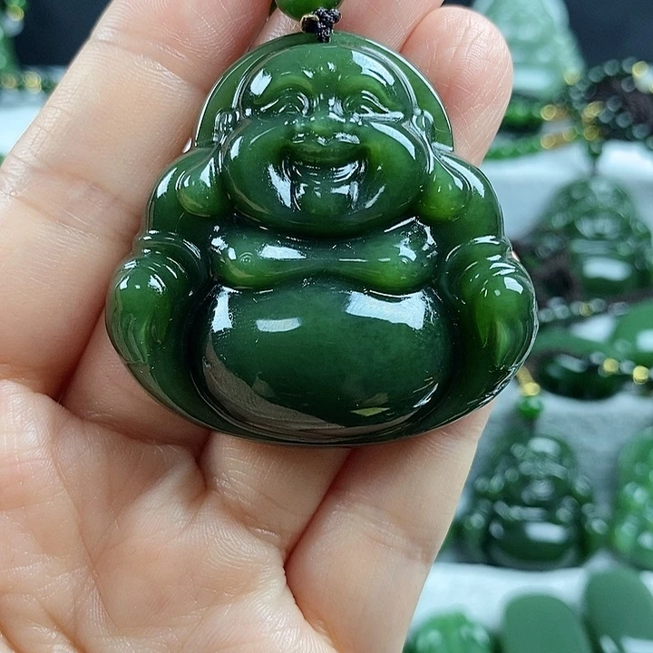 颈饰未镶嵌和田玉（糖玉）47mm