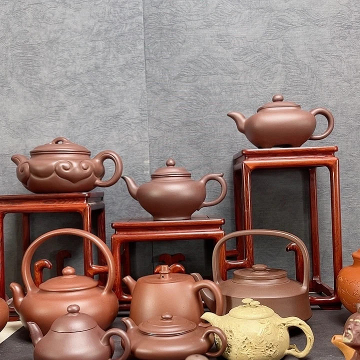 紫砂茶壶格**龙提璧底