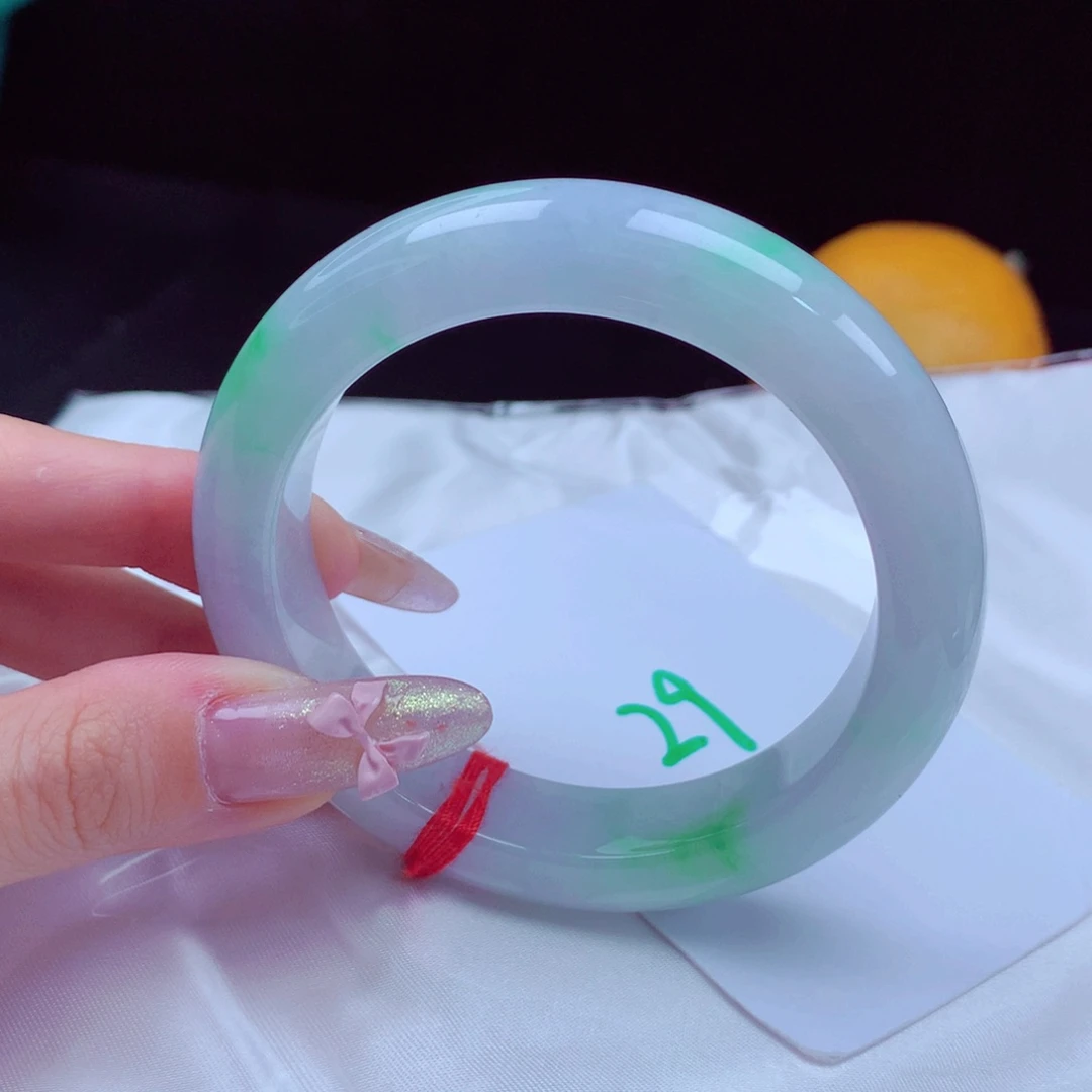 未镶嵌手镯翡翠天然缅甸翡翠A货手镯 29号