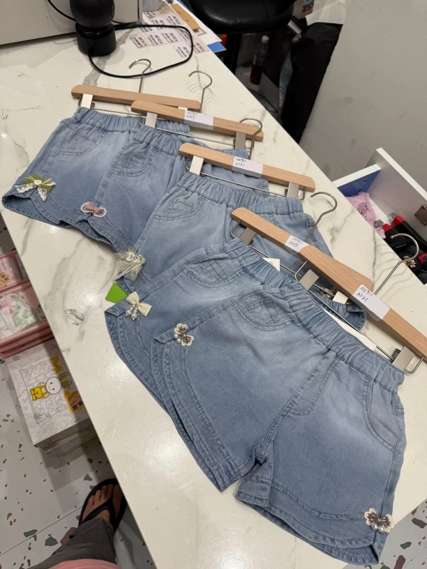 00911夏款女童牛仔短裤