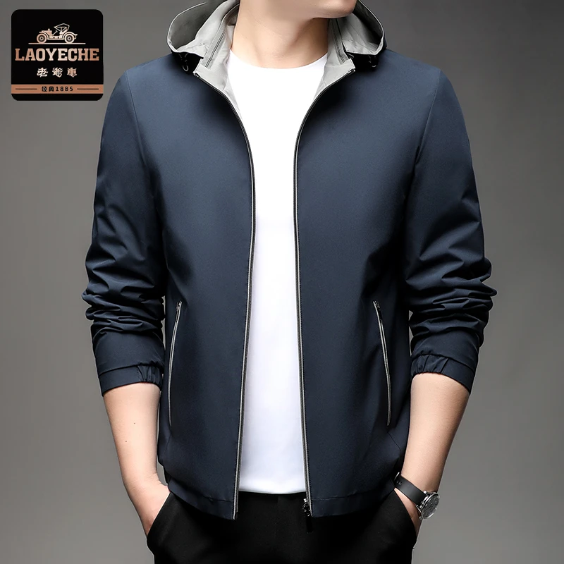 【双面穿】老爷车2025新款连帽男士上衣夹克外套男士春秋季时尚休闲