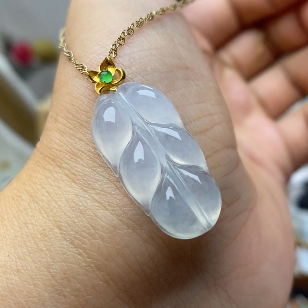 【闪购商品】18K金镶嵌挂件翡翠12