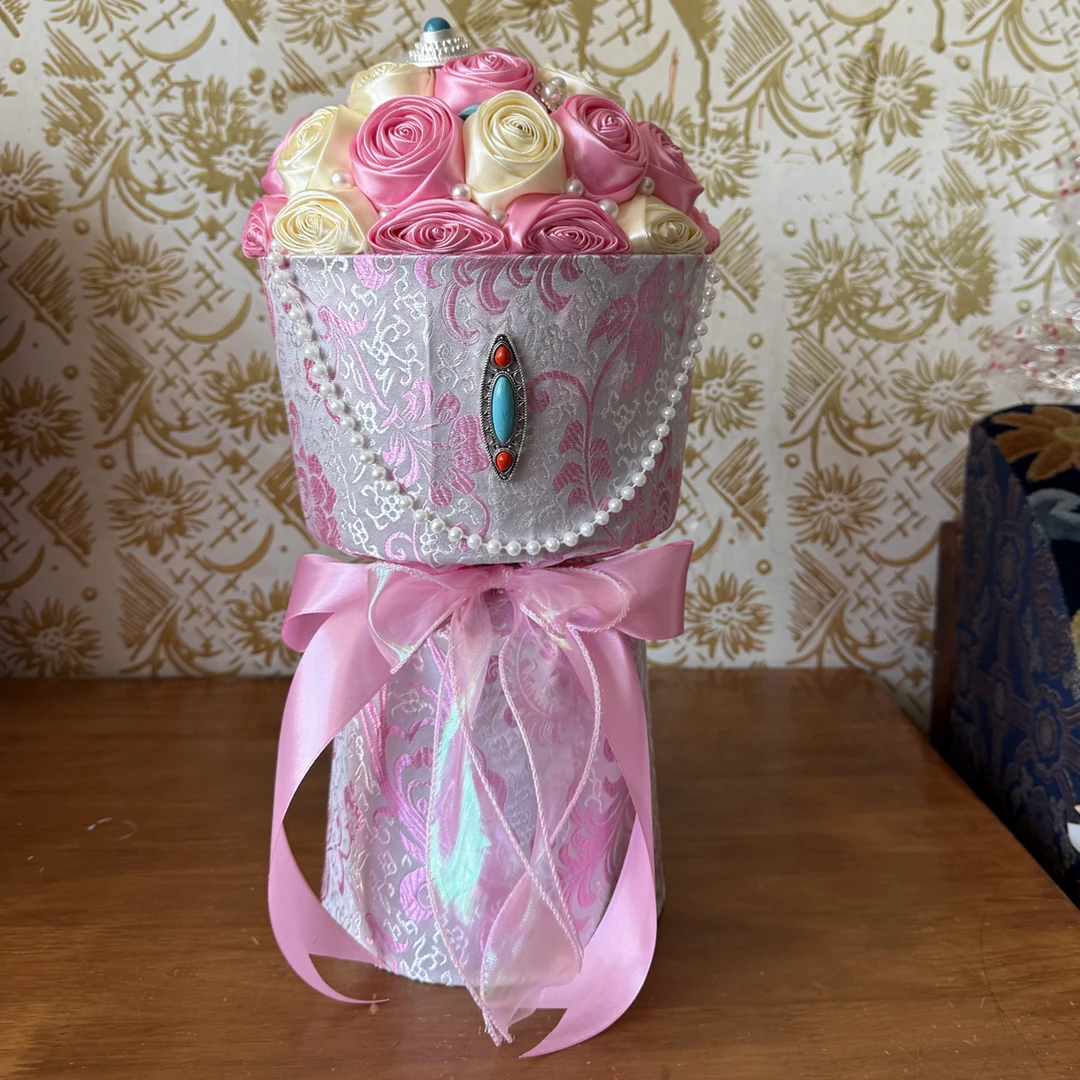 精致藏式手工玫瑰永生花束是表白生日结婚等场合的送礼佳选