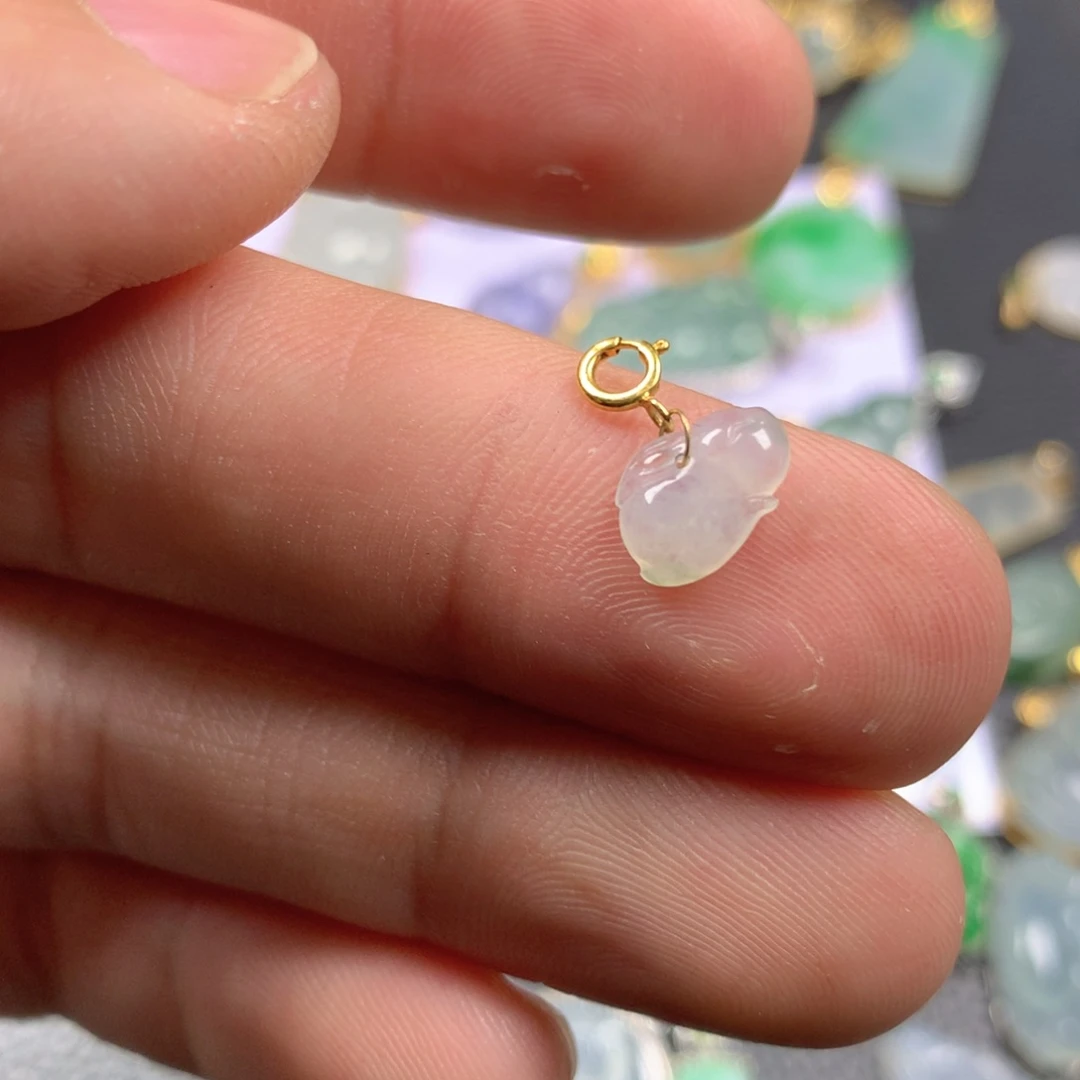 【闪购商品】翡翠颈饰18K金镶嵌翡翠