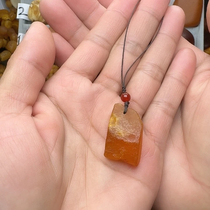 蜜蜡未镶嵌裸石天然蜜蜡手机吊坠