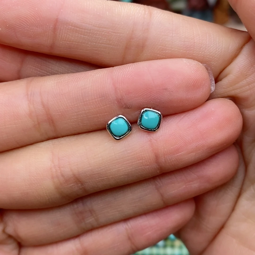 绿松石珠宝奇石银S925镶嵌