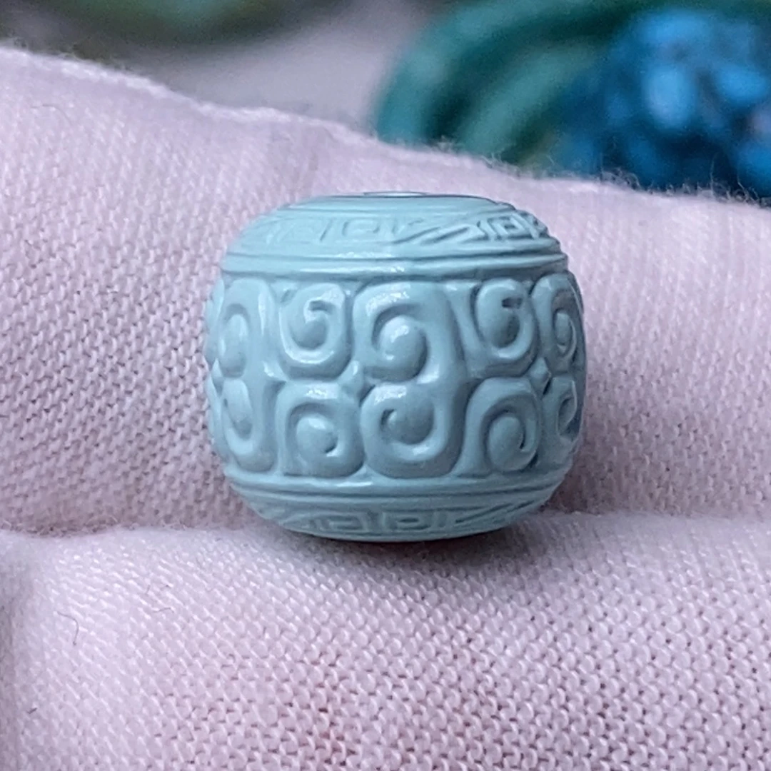 绿松石未镶嵌珠宝奇石13.8mm