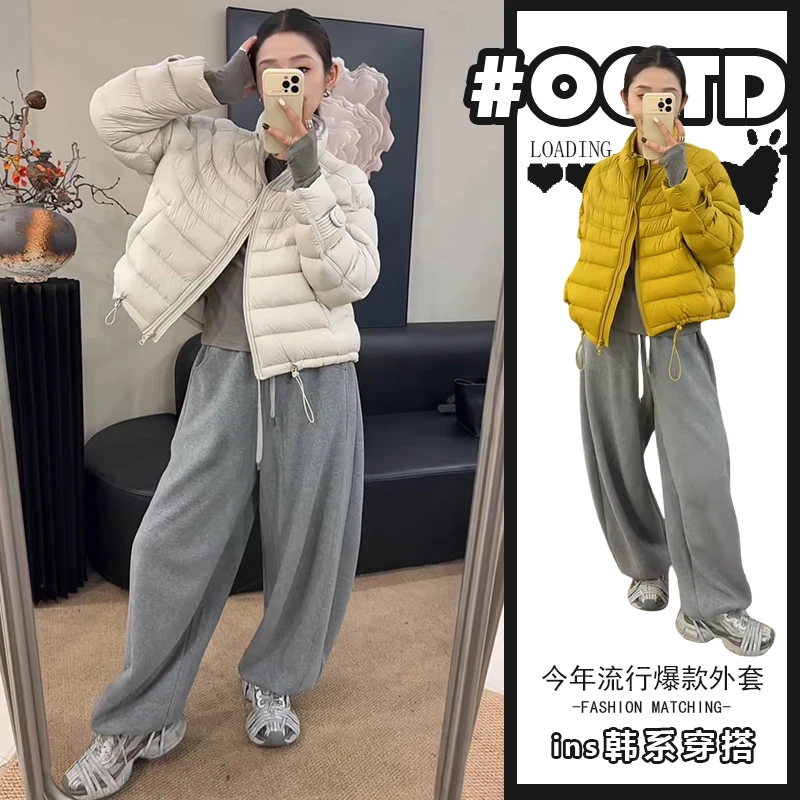 2025秋冬新款韩版宽松百搭减龄棉服外套女时尚简约气质保暖棉衣潮