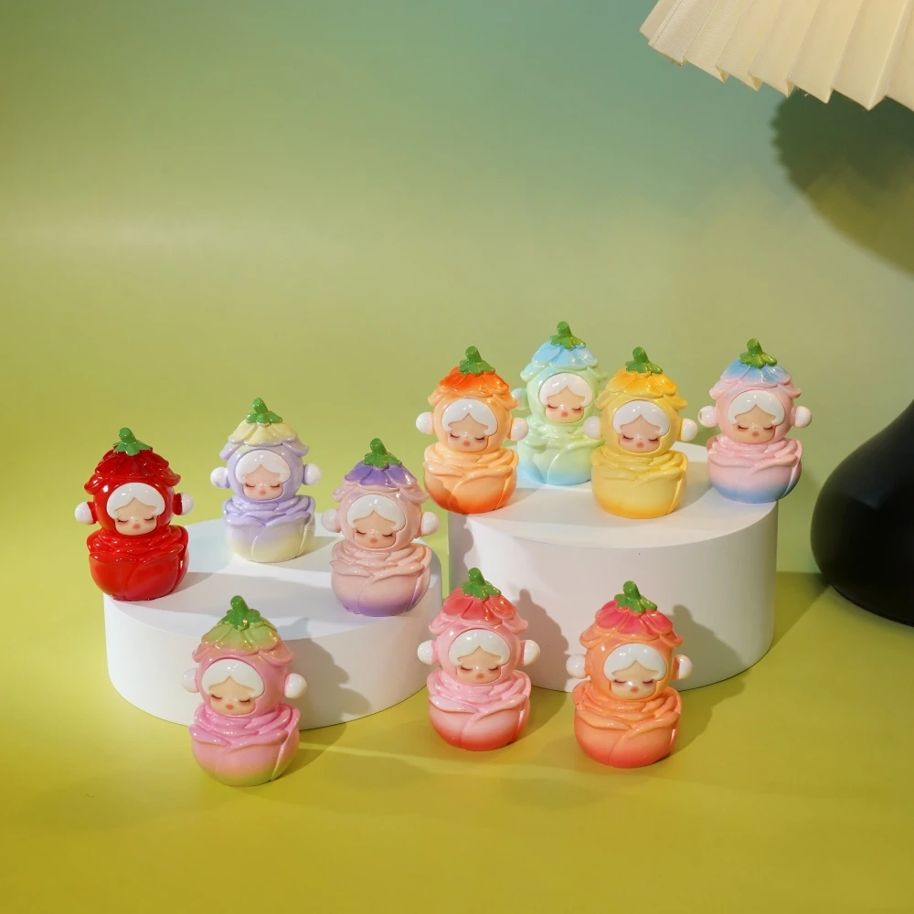 【花朵中分】10个颜色公仔书房书桌客厅摆件DIY萌哒哒