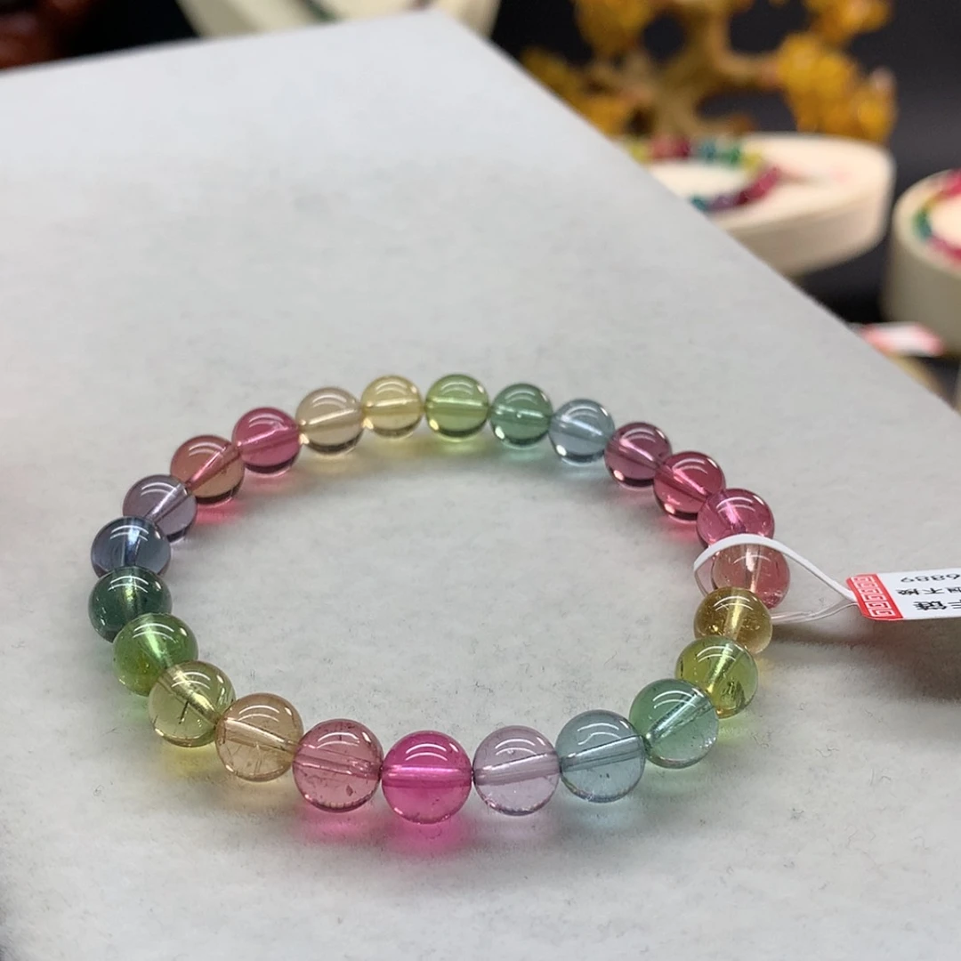 【闪购商品】未镶嵌手链碧玺荧光人鱼单圈7.2
