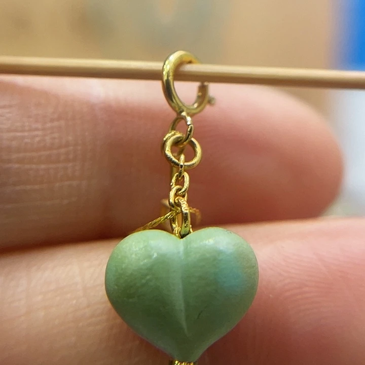 绿松石18K金镶嵌珠宝奇石