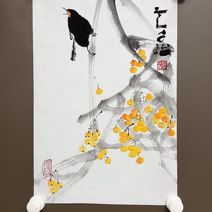 国画郭千龙   手绘原创