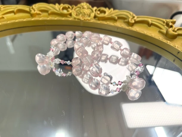 粉水方块kt提溜设计款手串