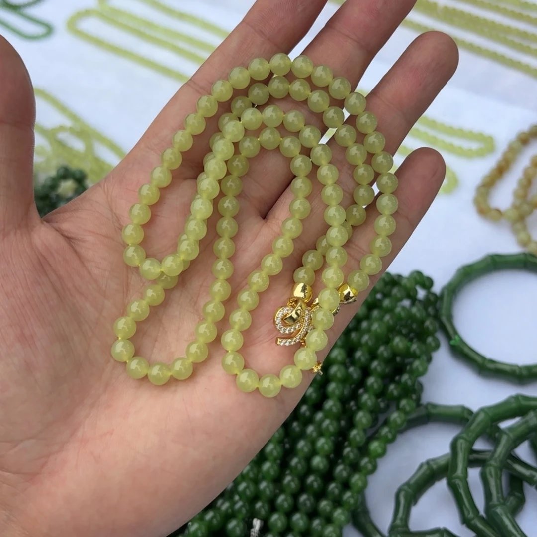 颈饰未镶嵌和田玉（黄玉）项链卡6