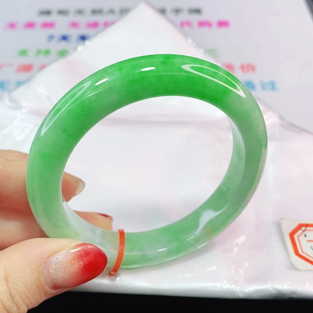 未镶嵌手镯翡翠53.6圈