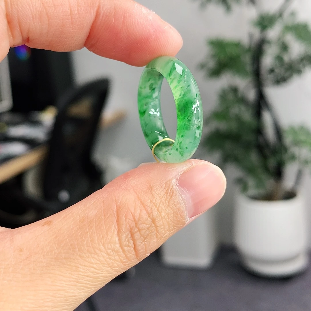 翡翠未镶嵌戒指14-15号