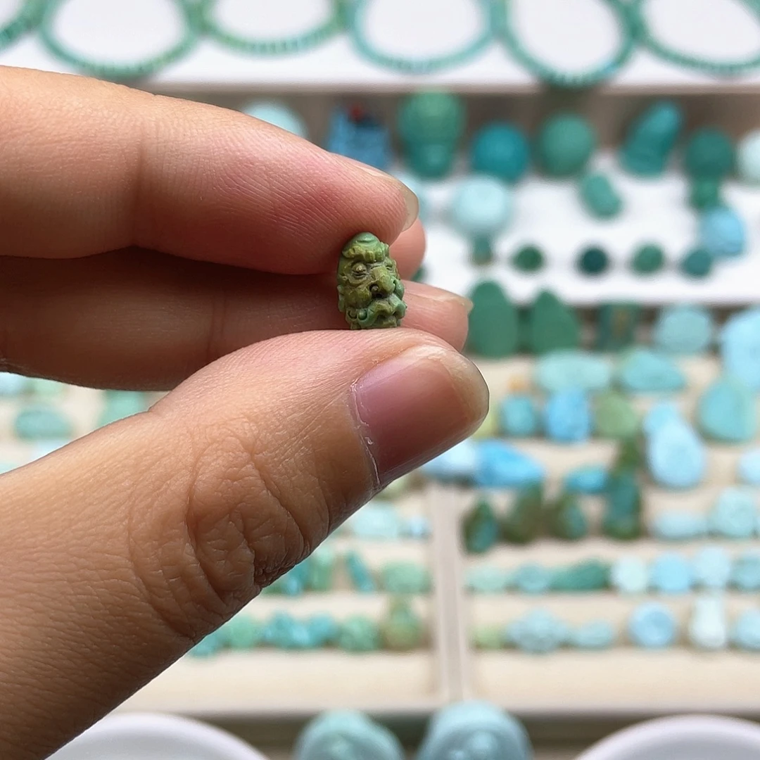 绿松石未镶嵌珠子