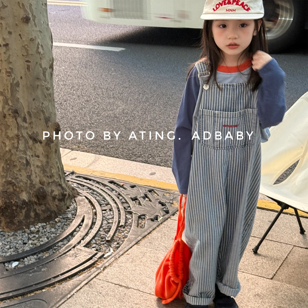 CoCoNut.韩国儿童装春秋韩版连体裤女童工装裤阔腿长裤男童背带裤