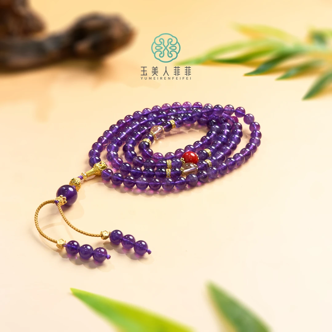 菲菲珠宝好/水晶圆珠项链约7mm-多样性发一