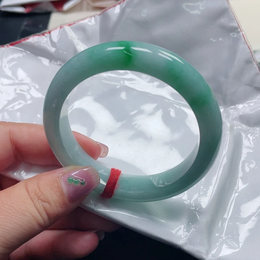 未镶嵌手镯翡翠缅甸翡翠手镯56圈