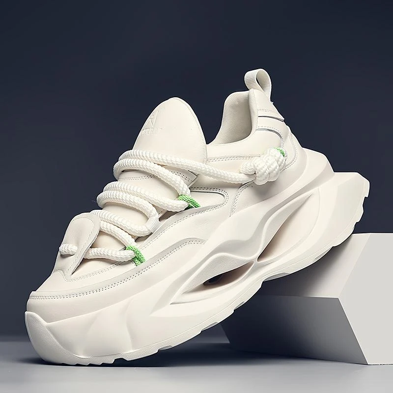 摩蓓男鞋秋冬款运动鞋时尚低帮休闲鞋百搭厚底潮鞋