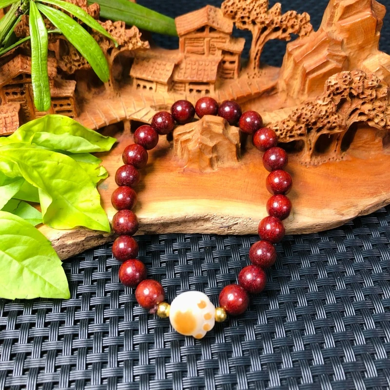 H5b2S0356-无礼盒精品小叶紫檀手串