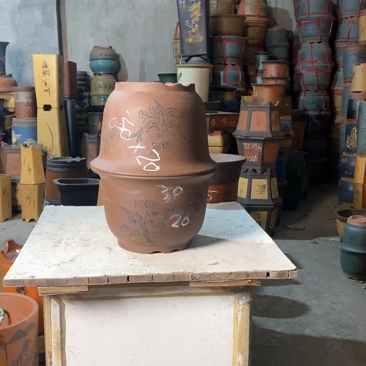 紫砂花盆紫砂花盆