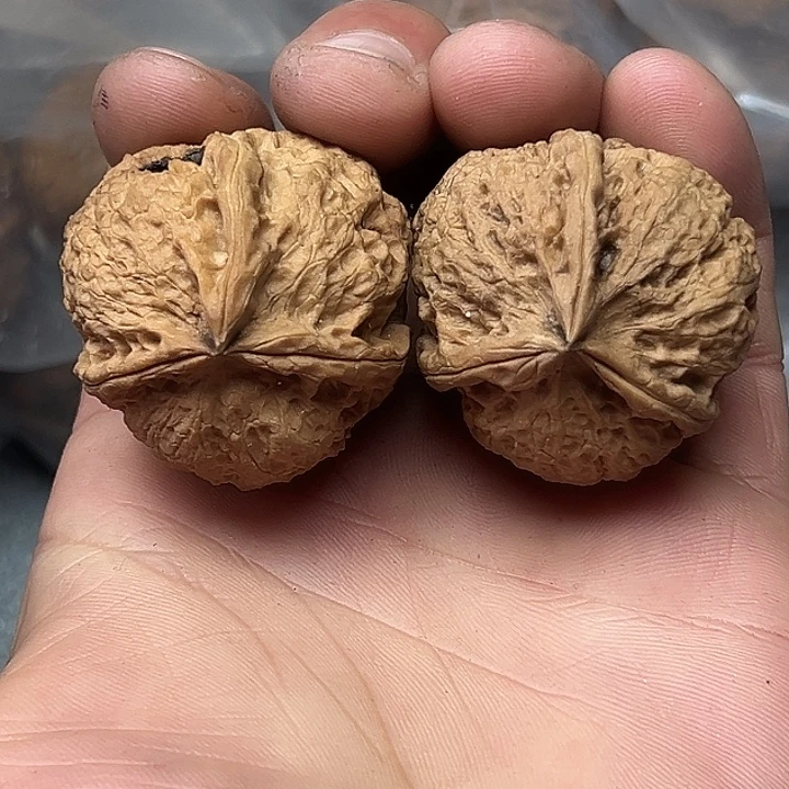 文玩核桃把件81号三楞37尺