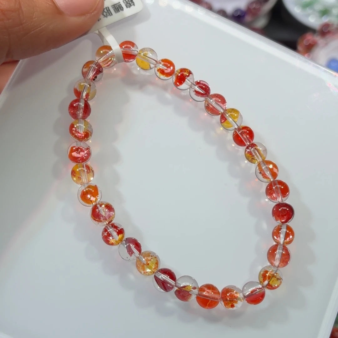 未镶嵌手链水晶锦鲤胶花5.5