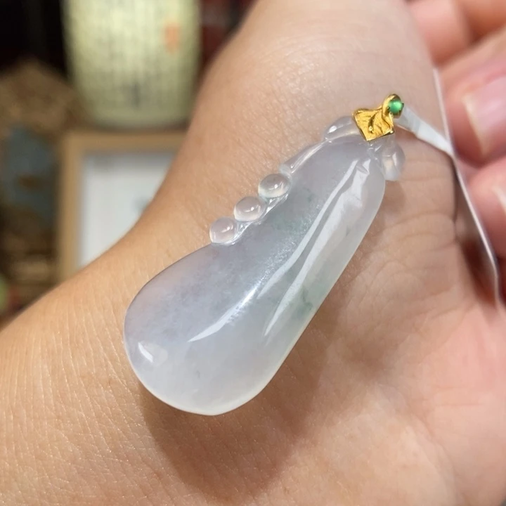 【闪购商品】颈饰18K金镶嵌翡翠14