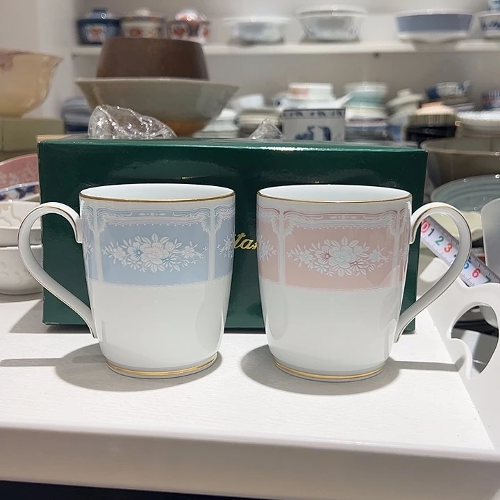 @***常瓷大牌婚纱马克杯一对超美