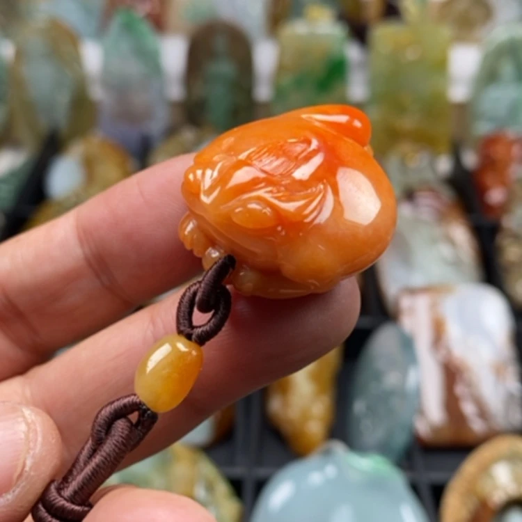 【闪购商品】翡翠颈饰未镶嵌缅甸翡翠A货吊坠