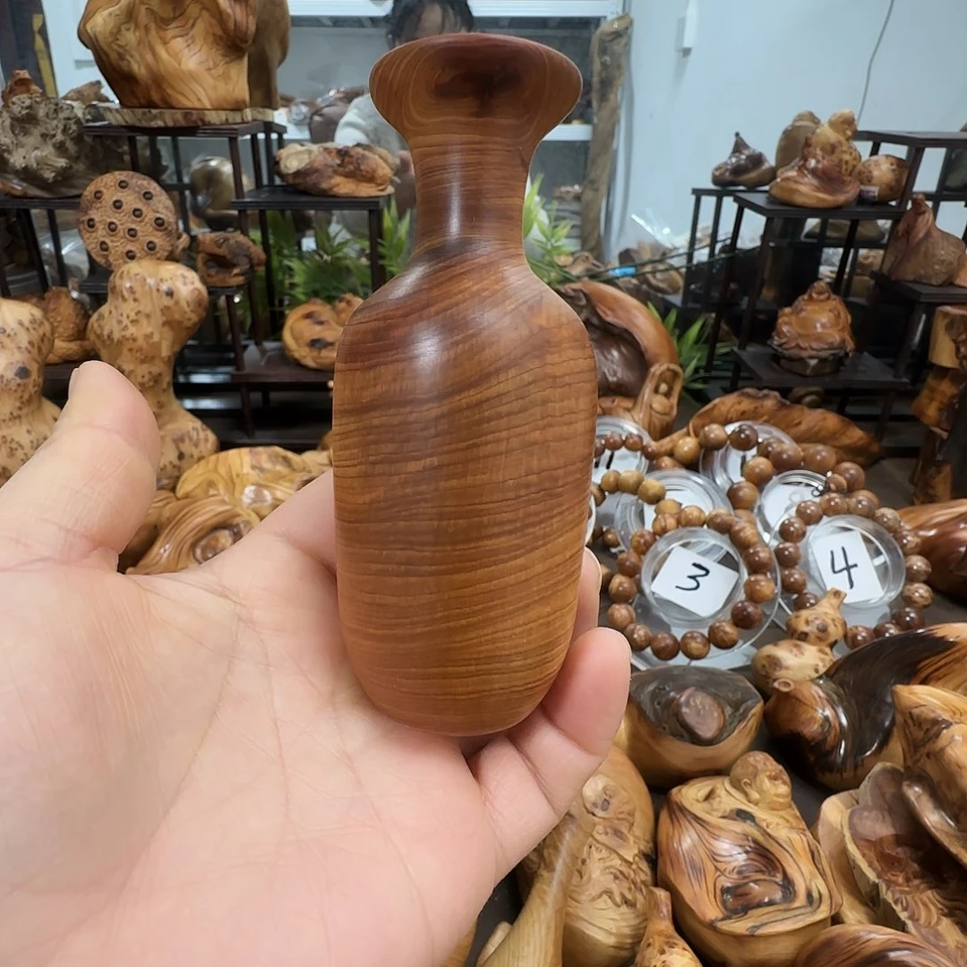 柏木（崖柏）太行崖柏陈化黑油闻香小花瓶