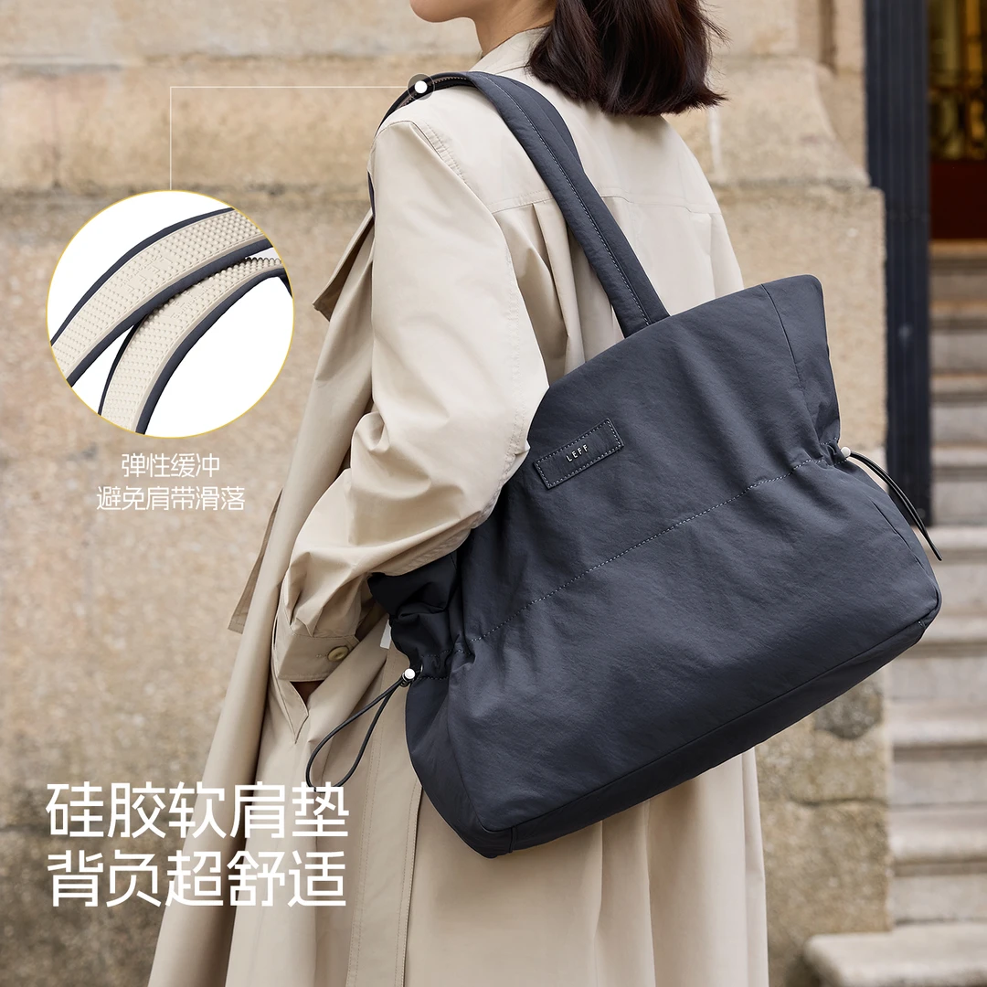 莱夫秋冬【暖系流光】托特包女休闲大容量轻便百搭单肩包通勤防泼水