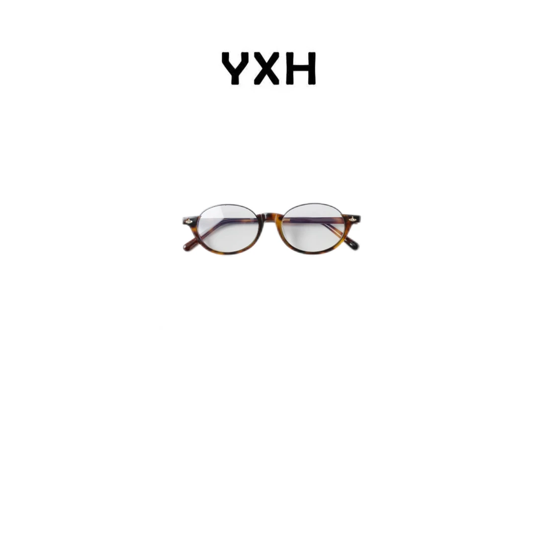 JZ【琥珀下半框防蓝光镜框】女士小脸感百搭时尚设计感眼镜JZ77238