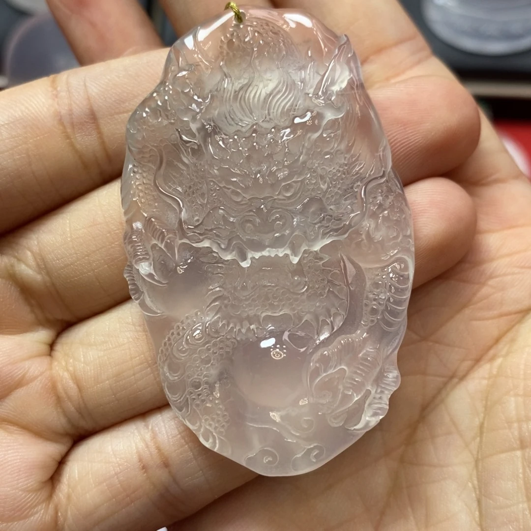金***哥石英质玉未镶嵌吊坠