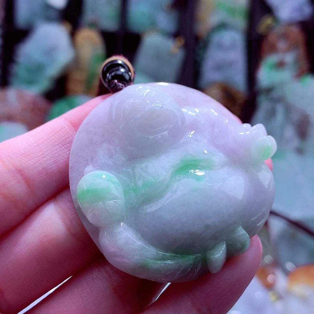 颈饰未镶嵌翡翠天然