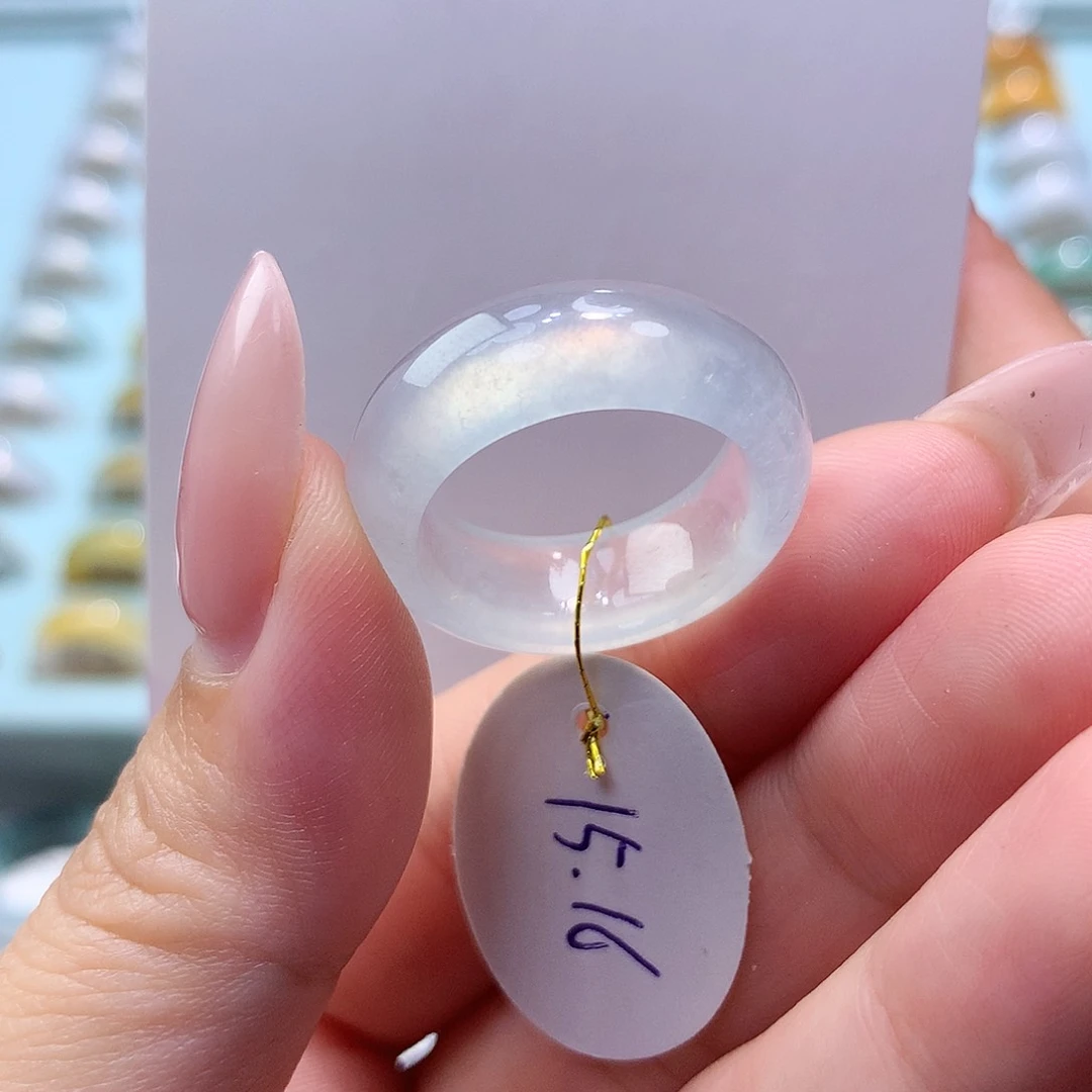 未镶嵌戒指翡翠1516圈