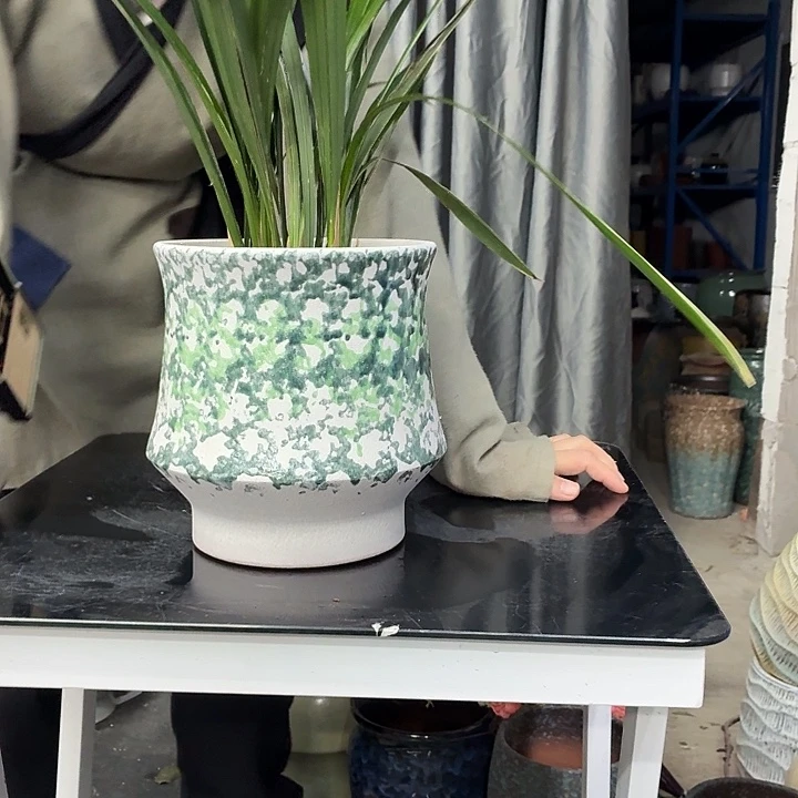 19×21 -粗陶花盆有孔-买买买