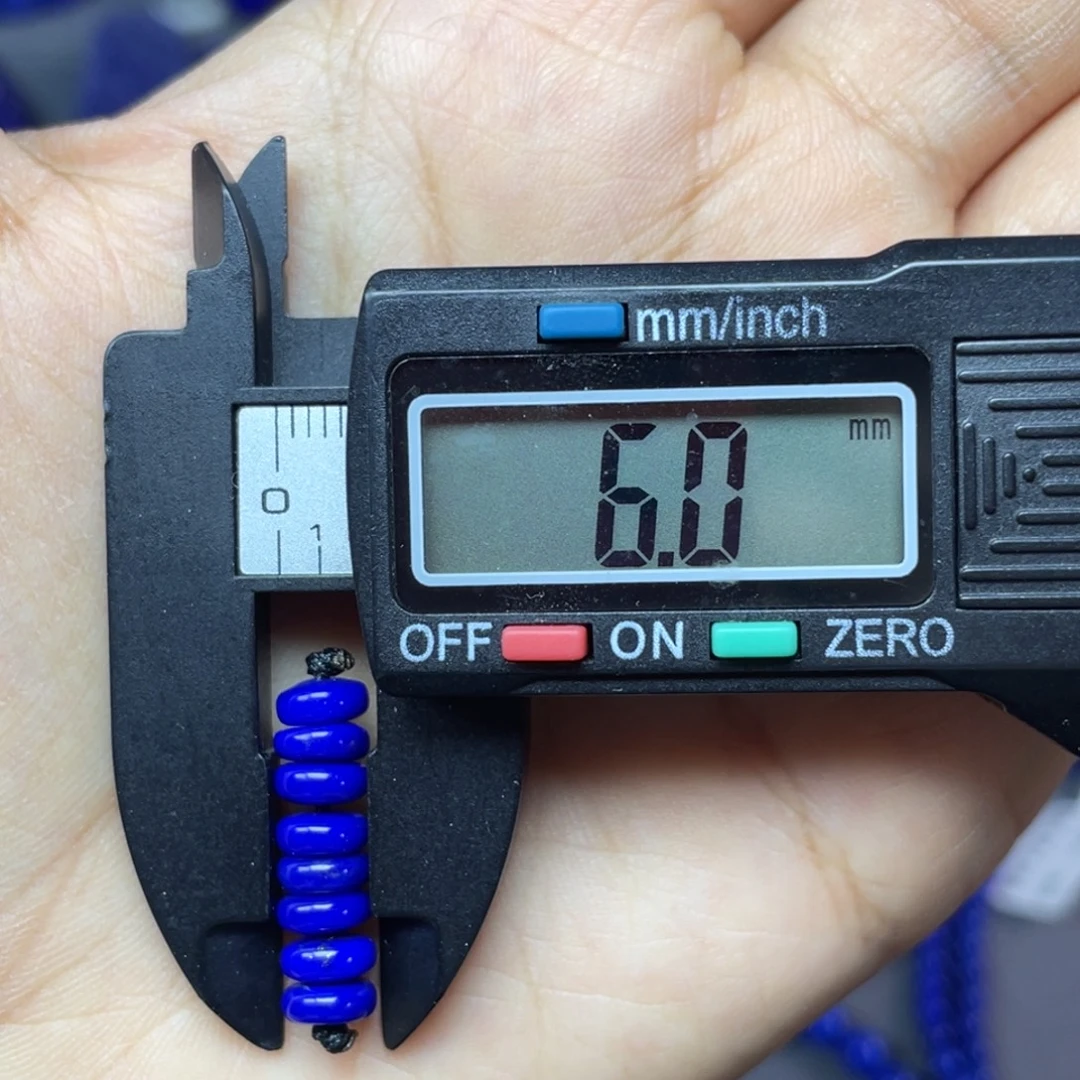 青金石未镶嵌6mm隔片配饰