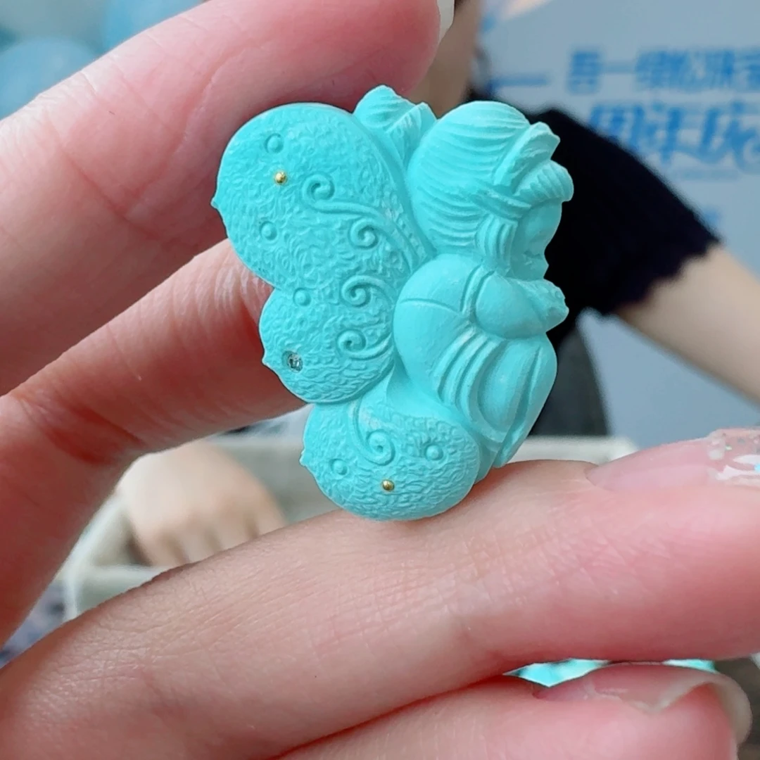 未镶嵌绿松石珠宝奇石