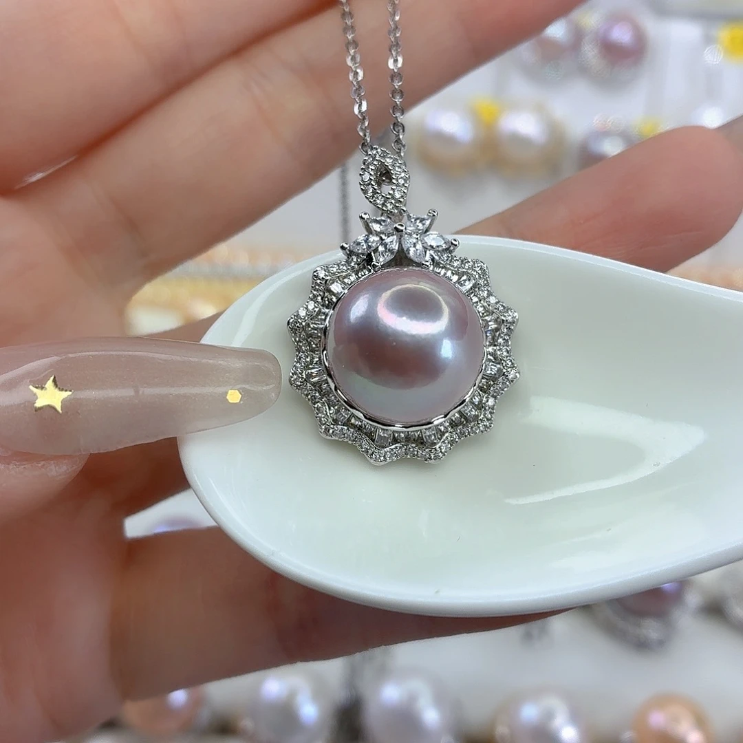 合金淡水珍珠颈饰