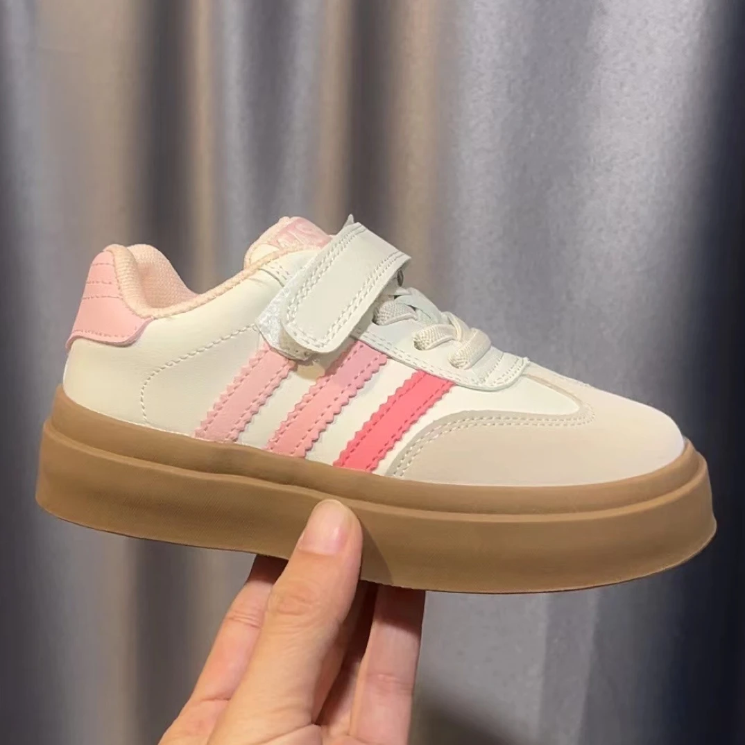 9609~女童小白鞋2025春季新款儿童单鞋男童休闲鞋时尚德训鞋百搭