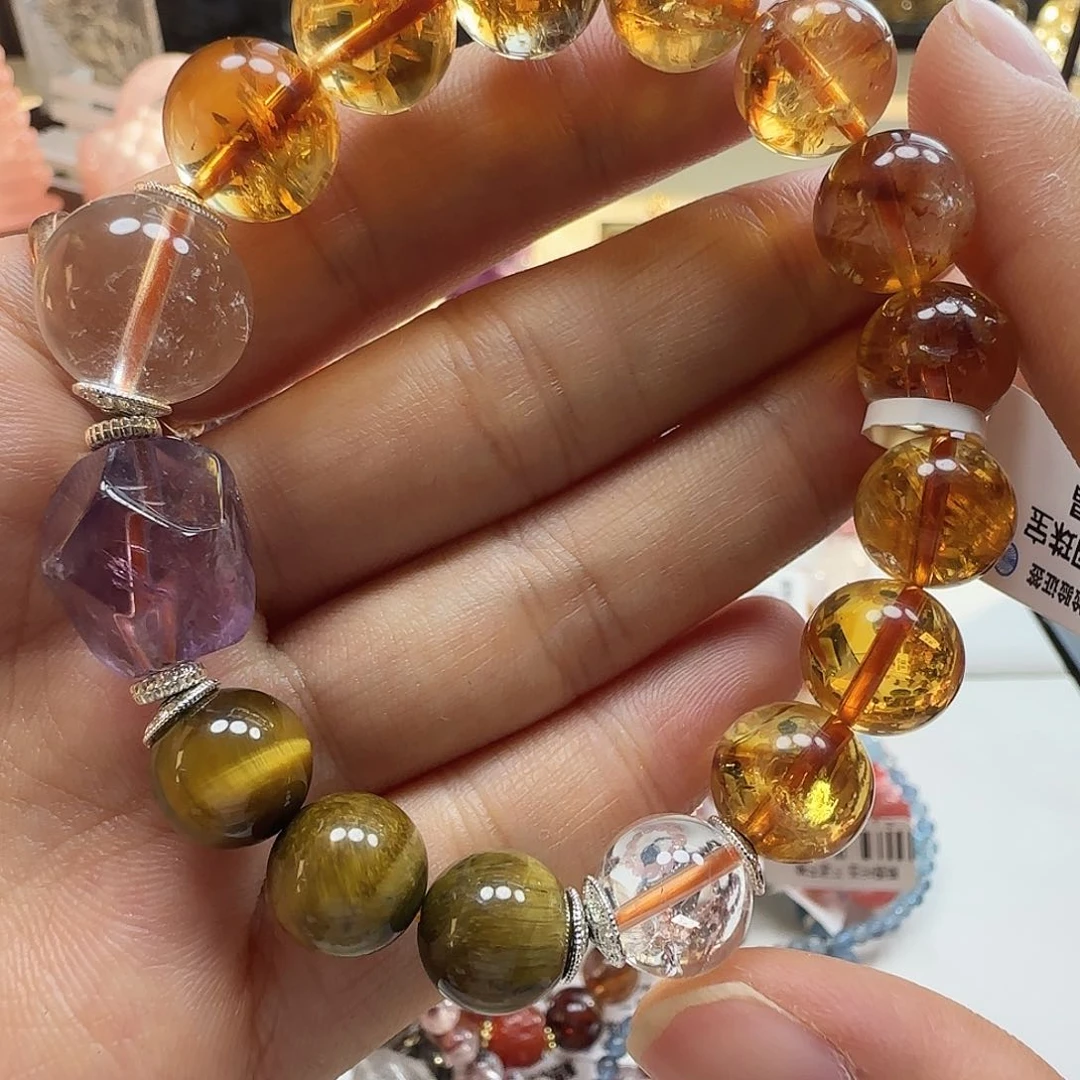 水晶手链未镶嵌黄水晶