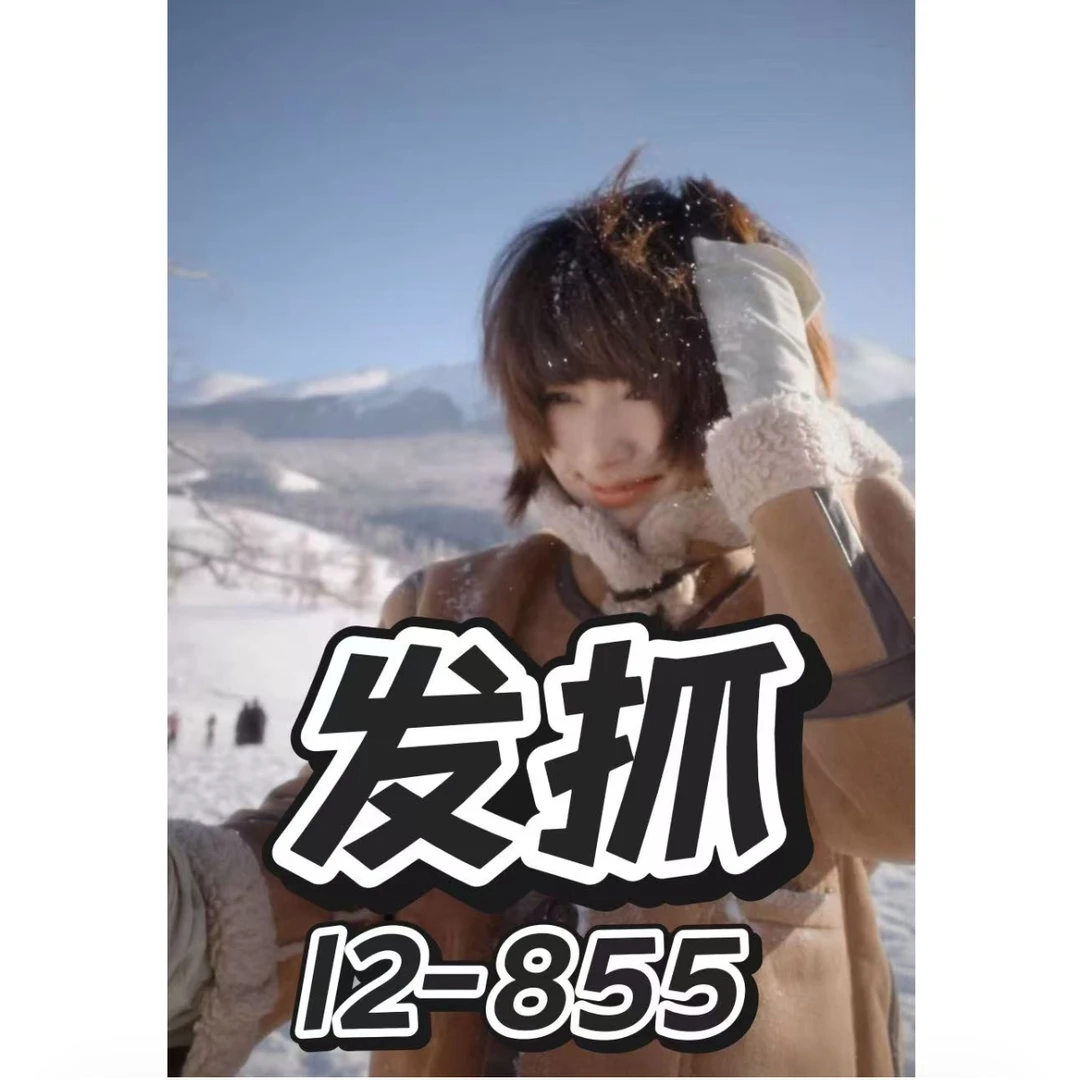 I2-855【举手植绒小熊白锆双面发抓】